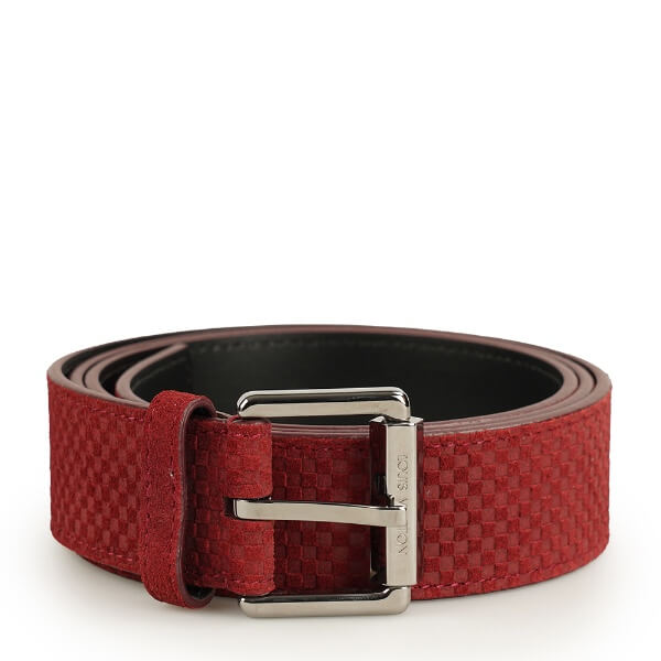 Louis Vuitton - Bordeaux Damier Suede Belt